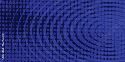 Dotted circular spiral. Swirl, swirl circle. Dot technique, pointillism design. Vector illustration of spots, blots