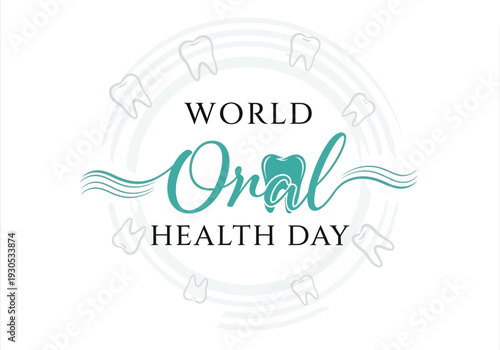 World oral health day celebration logo