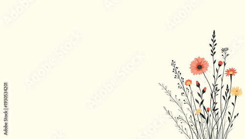 A clean, neutral beige background evokes simplicity and calm. Ideal for showcasing products, text overlays, or as a versatile element in website or gr