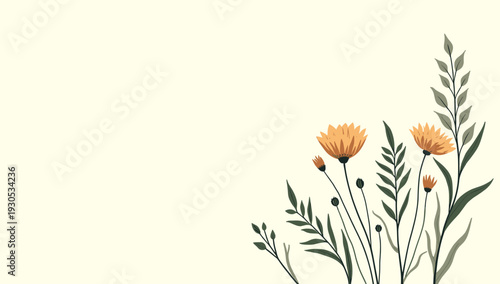 A clean, neutral beige background evokes simplicity and calm. Perfect for showcasing text, graphics, or products, offering a versatile base for websit