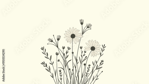 A clean, soft beige background evokes simplicity and calm. Ideal for use in digital design, website layouts, or as a backdrop for product displays, cr