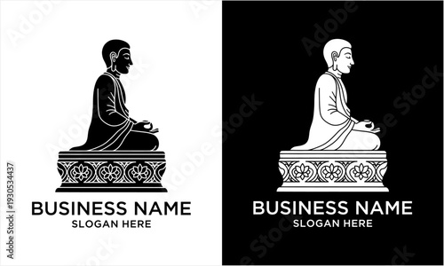 Serene Buddha statue in meditation pose, symbolizing peace and enlightenment.