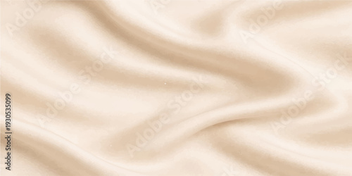 Luxurious white silk and satin fabric background featuring smooth waves and a soft shiny texture for an elegant fashion backdrop with graceful drapery curves and a silky material shine