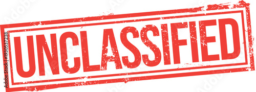 Unclassified. Vector Rubber Stamp.