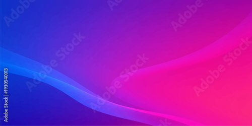 Smooth purple and pink gradient waves create an abstract flowing backdrop with bright blue light lines and a curved pattern for a modern texture wallpaper design