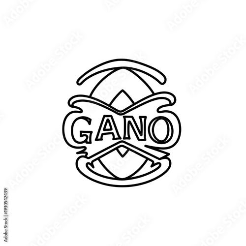 Creative Gano Logo Design with Modern Graphic Elements for Brand Identity