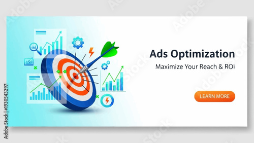 Target with Arrow and Graphs for Ads.