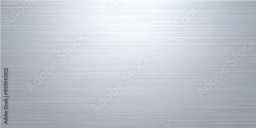 A high-quality industrial backdrop featuring a shiny brushed silver metallic plate with a seamless stainless steel texture and grey chrome surface pattern for a modern aluminum material wallpaper