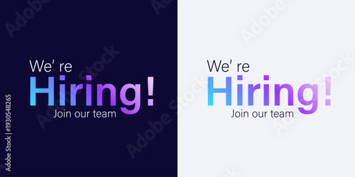 We are hiring. we're hiring creative concept. Hiring creative work. open vacancy design, Join our team social media poster design.  Hiring recruitment open vacancy design. Creative Job poster.
