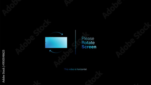 Please rotate your phone orientation. Rotate your screen for better experience. This video is horizontal. Smartphone Rotate Design.