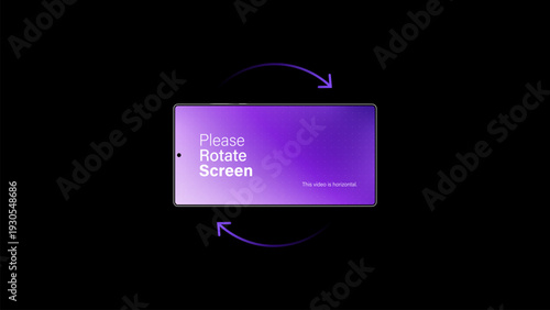 Please rotate your phone orientation. Rotate your screen for better experience. This video is horizontal. Smartphone Rotate Design.