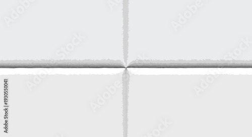 Clean White Paper Texture with Vertical and Horizontal Folds