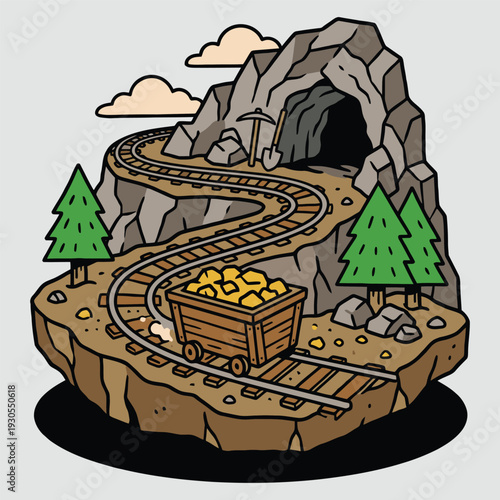 Gold Mine Cart Treasures
