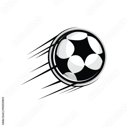 A classic black and white soccer ball is ready for a game on the field, perfect for sports and recreation themed designs and backgrounds