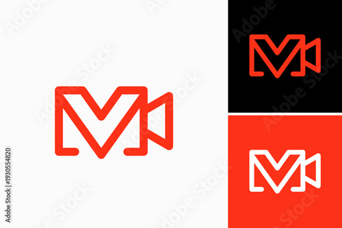 MV Camera Video Vector Logo Premium