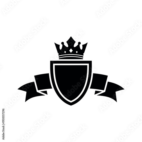 Royal Crest with Crown and Shield.