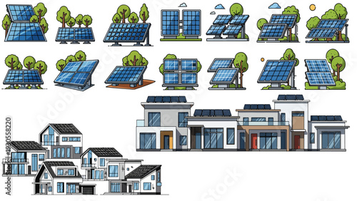 Sustainable energy innovation transforms modern house architecture with rooftop solar panels supporting industry growth and ecofriendly residential power solutions worldwide.