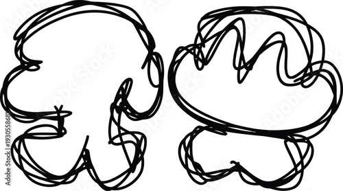 Hand Drawn Abstract Faces