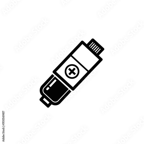 Medical Glue Tube Icon - Healthcare, Laboratory, Medical Supplies Illustration
