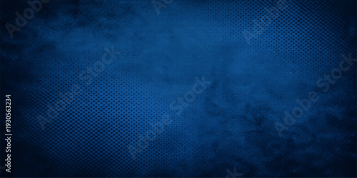 Dark blue abstract grunge background featuring a textured paint surface with vintage paper and canvas material patterns for a dark artistic design backdrop