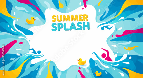 Summer Splash beach vacation template design