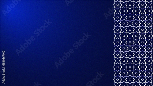 continuous blue-and-white ethnic design for carpet, wallpaper, wrapping, batik, and clothing, among other items.