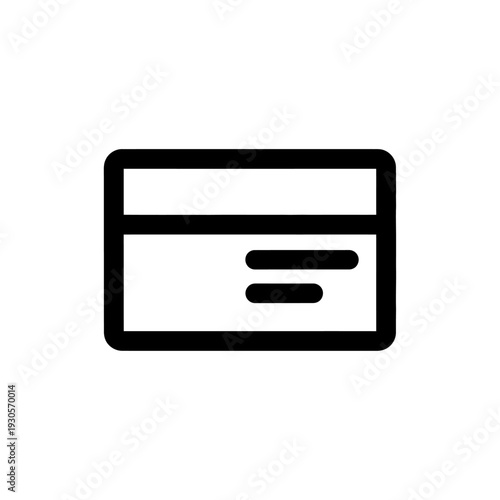 Minimalist Digital Credit Card Icon Representing Financial Technology