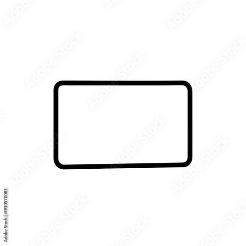 Minimalist Digital Tablet Illustration Showing Slim Device Design