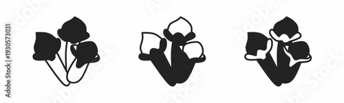 Clove icon on white background. Vector logo clove illustration.