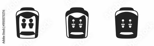 Dispensers icon on white background. Vector logo dispensers illustration.