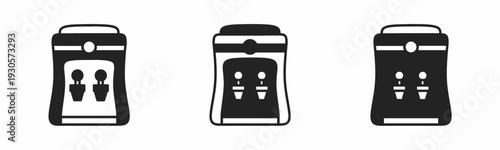 Dispensers icon on white background. Vector logo dispensers illustration.