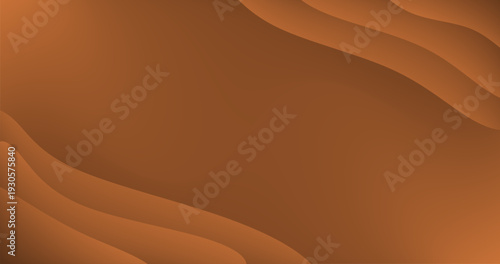 Brown Gradient Background with Fluid Shape in Difference shades and thickness Abstract pattern