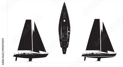 Submarine Blueprint – Naval Underwater Vessel CAD Technical Drawing