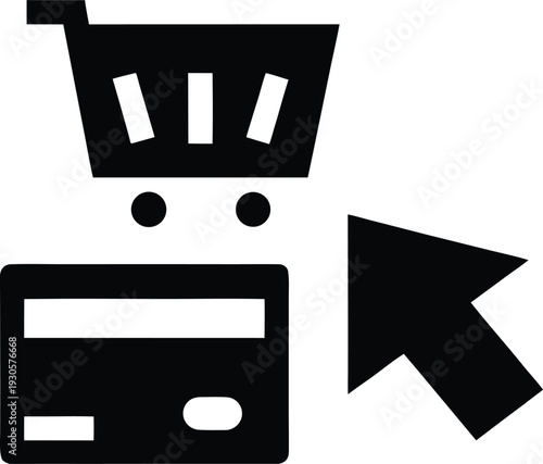shopping e commerce icons illustration on transparent background