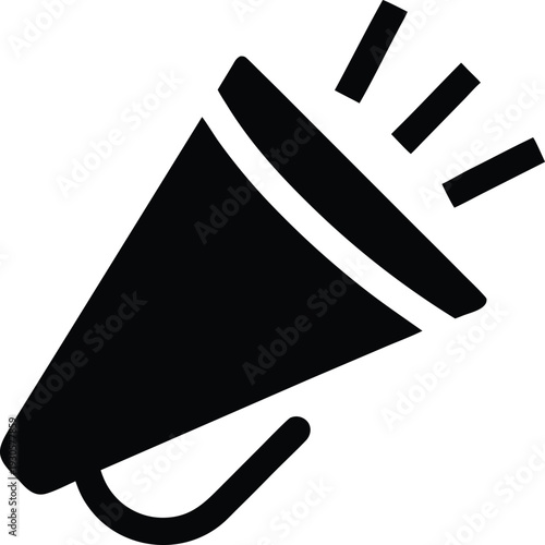 party popper silhouette vector illustration on transparent background