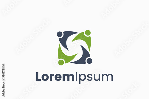 People Community Vector Logo Premium