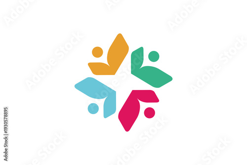 People Community Vector Logo Premium