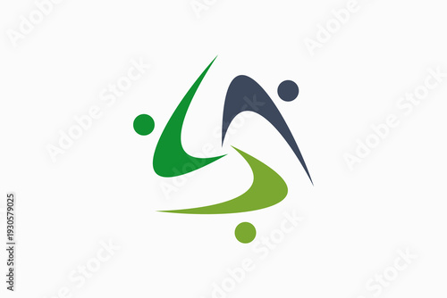 People Community Vector Logo Premium