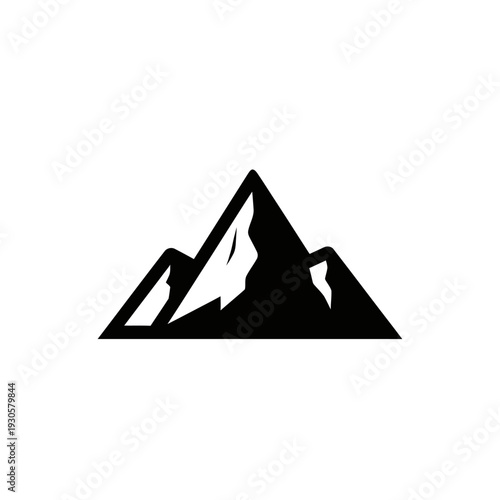 Minimalist Mountain Illustration for Outdoor Adventure and Nature Themes