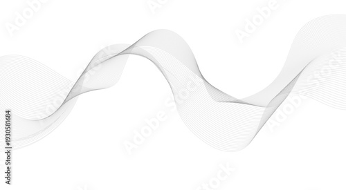 Dynamic flowing wave lines design element. Futuristic technology and sound wave pattern. Modern abstract glowing wave lines. Smooth curved wave lines. 