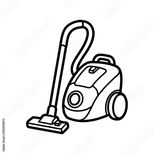 Modern Canister Vacuum Cleaner for Home Cleaning and Hygiene