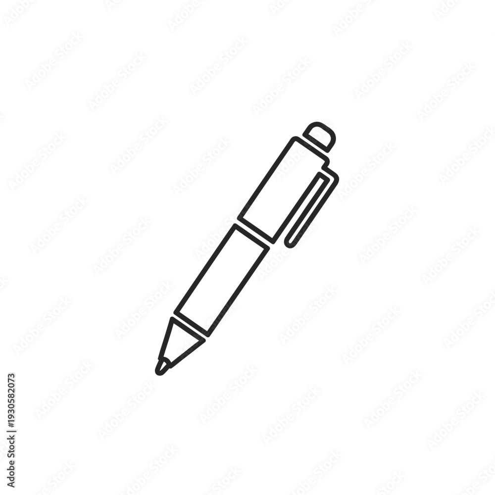 Fototapeta premium Minimalistic Illustration of a Pen for Creative and Writing Purposes