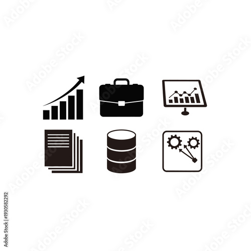 black modern business vector logo