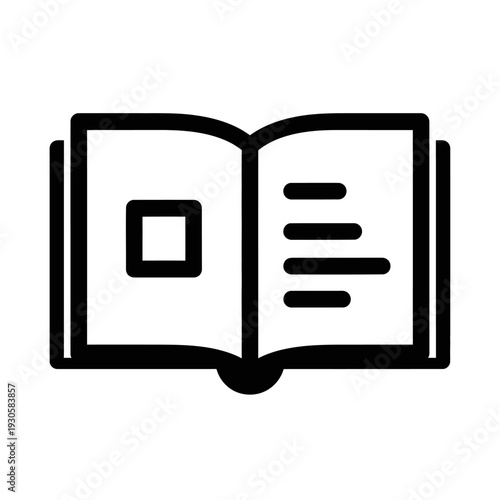 Open Book with Blank Pages for Reading or Educational Purposes