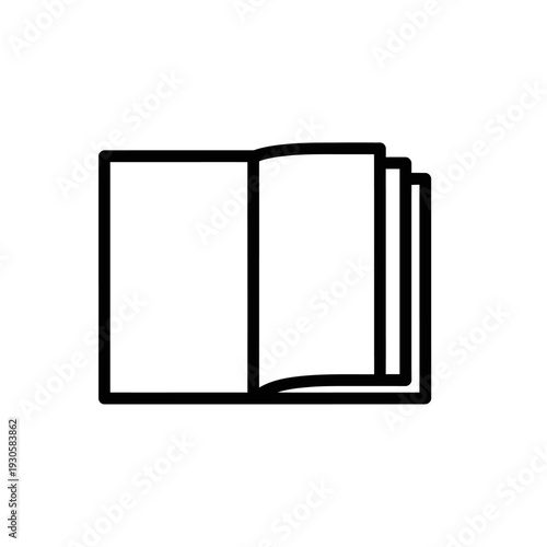 Open Book with Abstract Page Layout for Creative Reading and Study