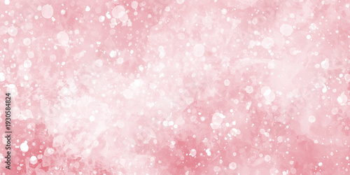 Lovely soft pink grunge watercolor texture with bokeh and bubbles effect background. light pink watercolor texture, gentle gradients and flowing brush strokes. light pastel shades blending naturally.