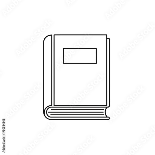 Professional Illustration of a Classic Hardcover Library Book for Educational and Literature Themes