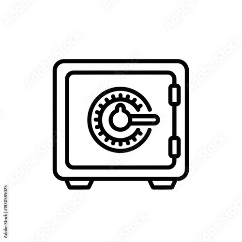 Secure Safe Lock Icon Symbol Representing Security and Safety Measures
