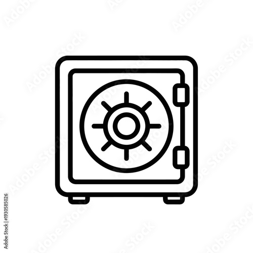 Secure Safe Lock Illustration for Security and Protection Concepts