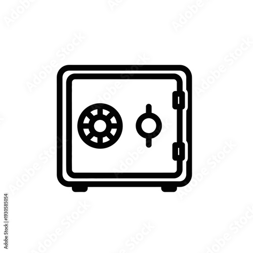 Secure Safe Lock Illustration for Security and Protection Concepts